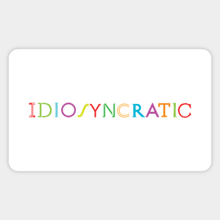 Quirky Type: Idiosyncratic Sticker